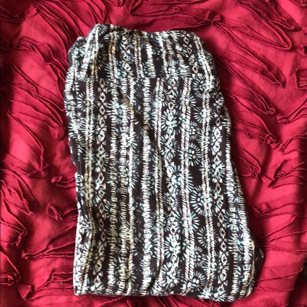 LuLaRoe floral one size leggings NWOT
